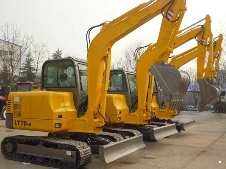 LT70-6 7Ton High Quality Hydraulic Farm Building Small Digger Crawler Excavator for Sale