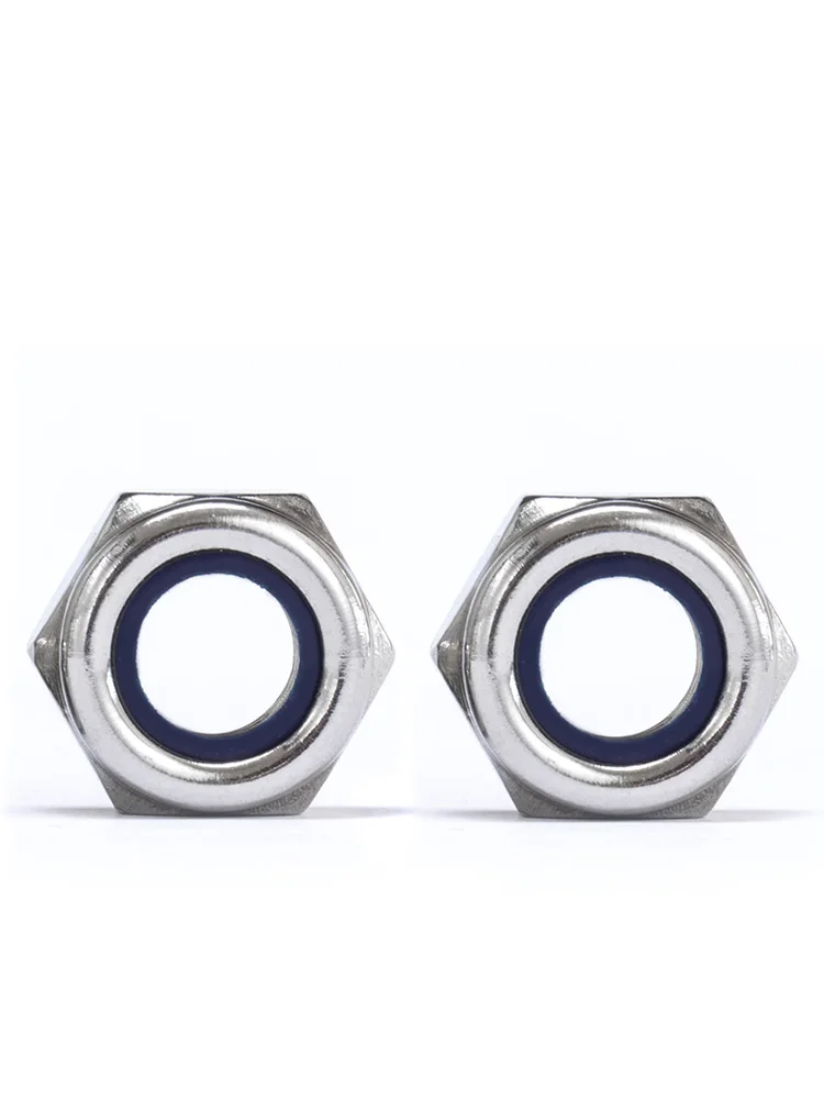 Metric Inserted Lock nut Self-Locking Stainless steel Nylon Insert Hex Lock Nuts