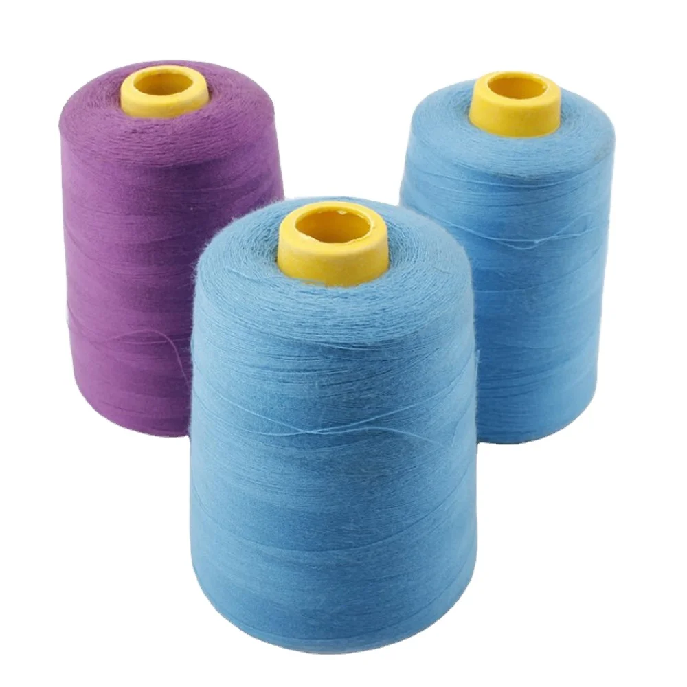 40/2 6000 yards/cone sewing threads wholesale multi-type polyethylene sewing thread cotton thread high strength
