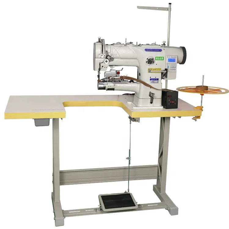 industrial use electric drive auto hot heat 20 22 25mm edge binding folder sewing machines webbing tape cutting machine