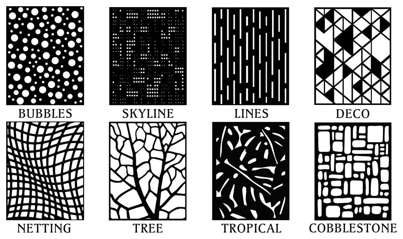 Metal Privacy Screens and Panel Laser Cut Outdoor Privacy Screens Decorative Metal Panels For Garden Balcony