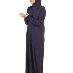 Islamic Muslim Women Prayer Dress Dubai Khimar Long Hijab Jilbab Islamic Overhead Abaya