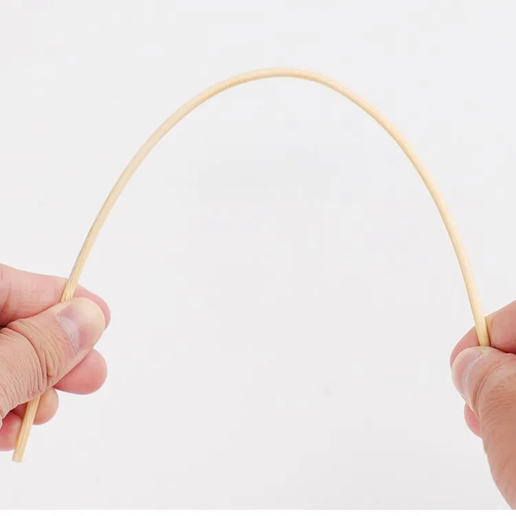 Barbecue Bamboo Sticks Large Bamboo Bbq Wood Stick Skewer 40 Cm Long Hot Dog Bamboo Barbecue Sticks