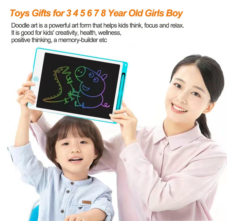 Colorful Screen Doodle Board Pad Electronic Drawing Handwriting 10 inch LCD Writing Tablet For Children Kids
