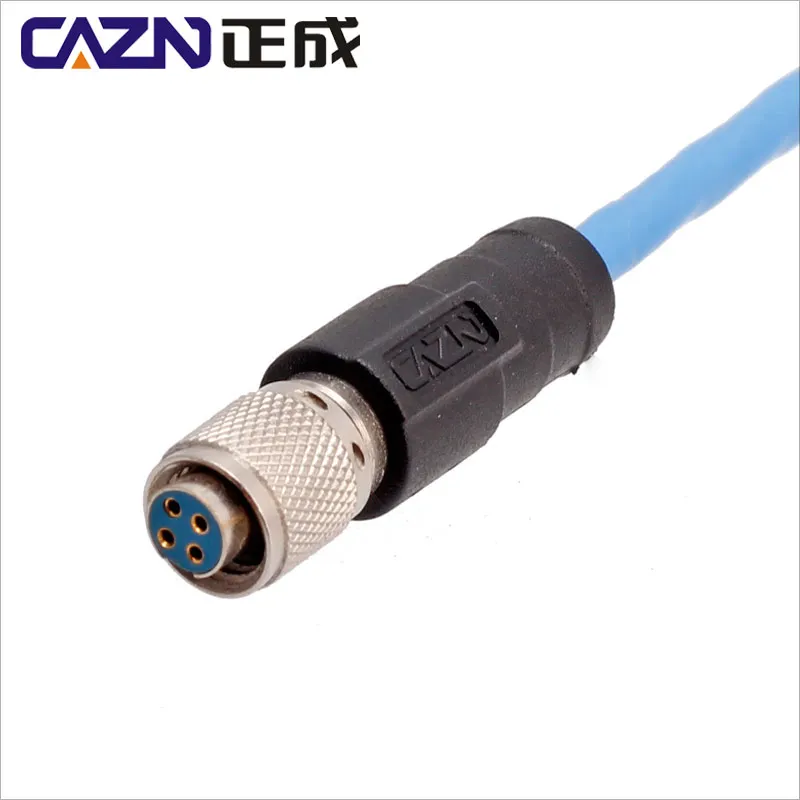 4Pin 1/4-28UNF to BNC PCB 3 to 1 Acceleration Sensor Cable CTC 034G20