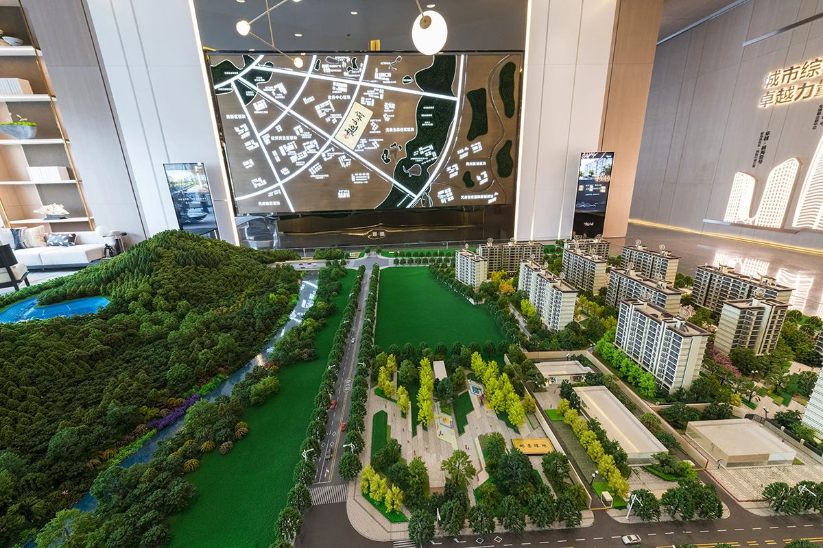 China Exterior Design Rendering Architecture Building Model Custom Scale Model House