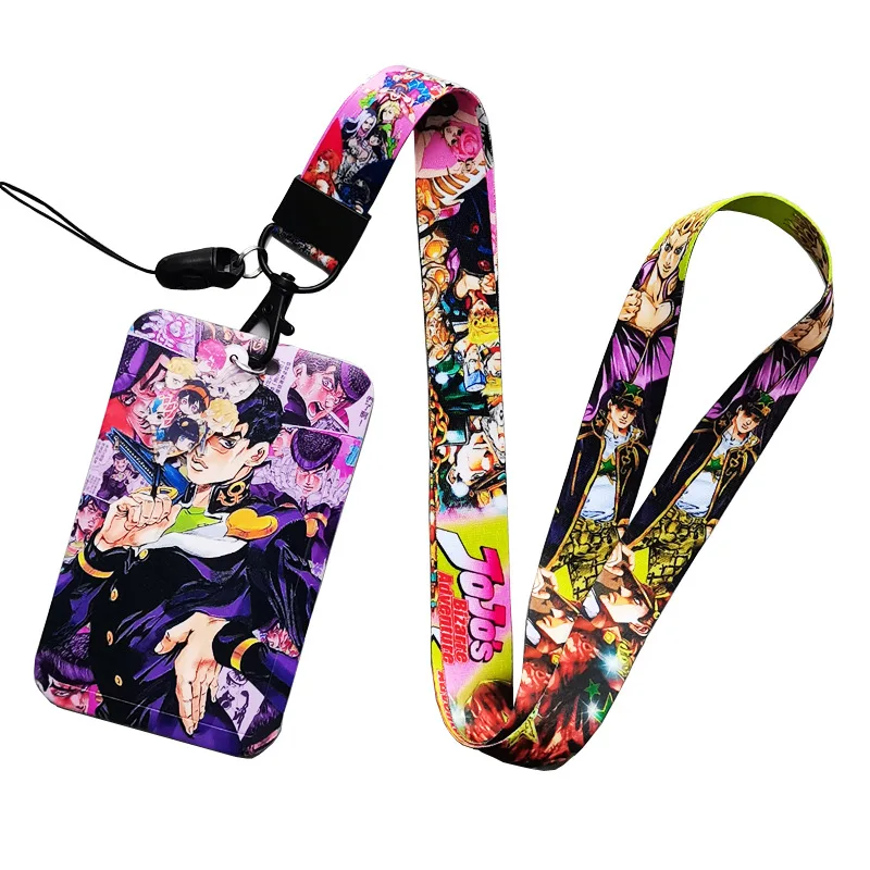 Wholesales Student Cartoon Anime ID Badge Card Holder Credit Card Protective Cover for Polyester Lanyards