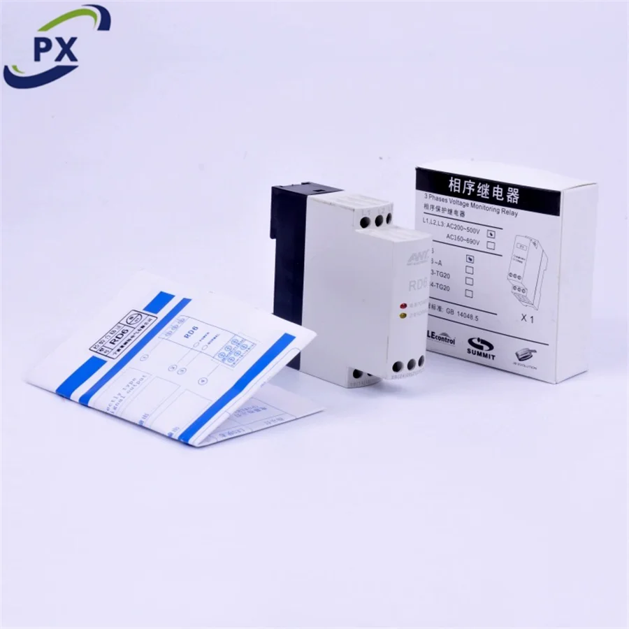 RD6 Elevator phase sequence protection relay Elevator three-phase 380V power supply detection power failure protector RD6