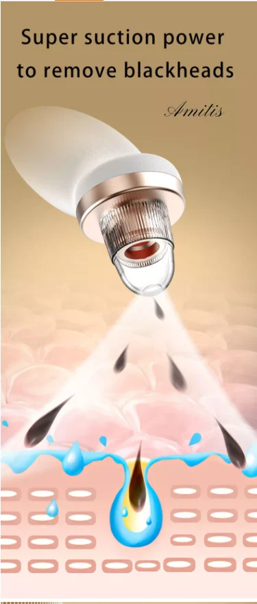 Health and beauty Electric Blackhead Remover Facial Pore Vacuum Acne Extractor Blackhead Vacuum Kit for Women