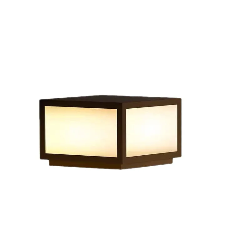 Waterproof Led Solar Pillar Lamp Landscape Lighting Outdoor Square lights