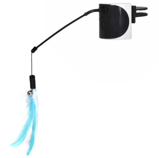  Interactive Electronic Laser Cat Toy Removable Rotating Feather Toys Pet Funny Stick