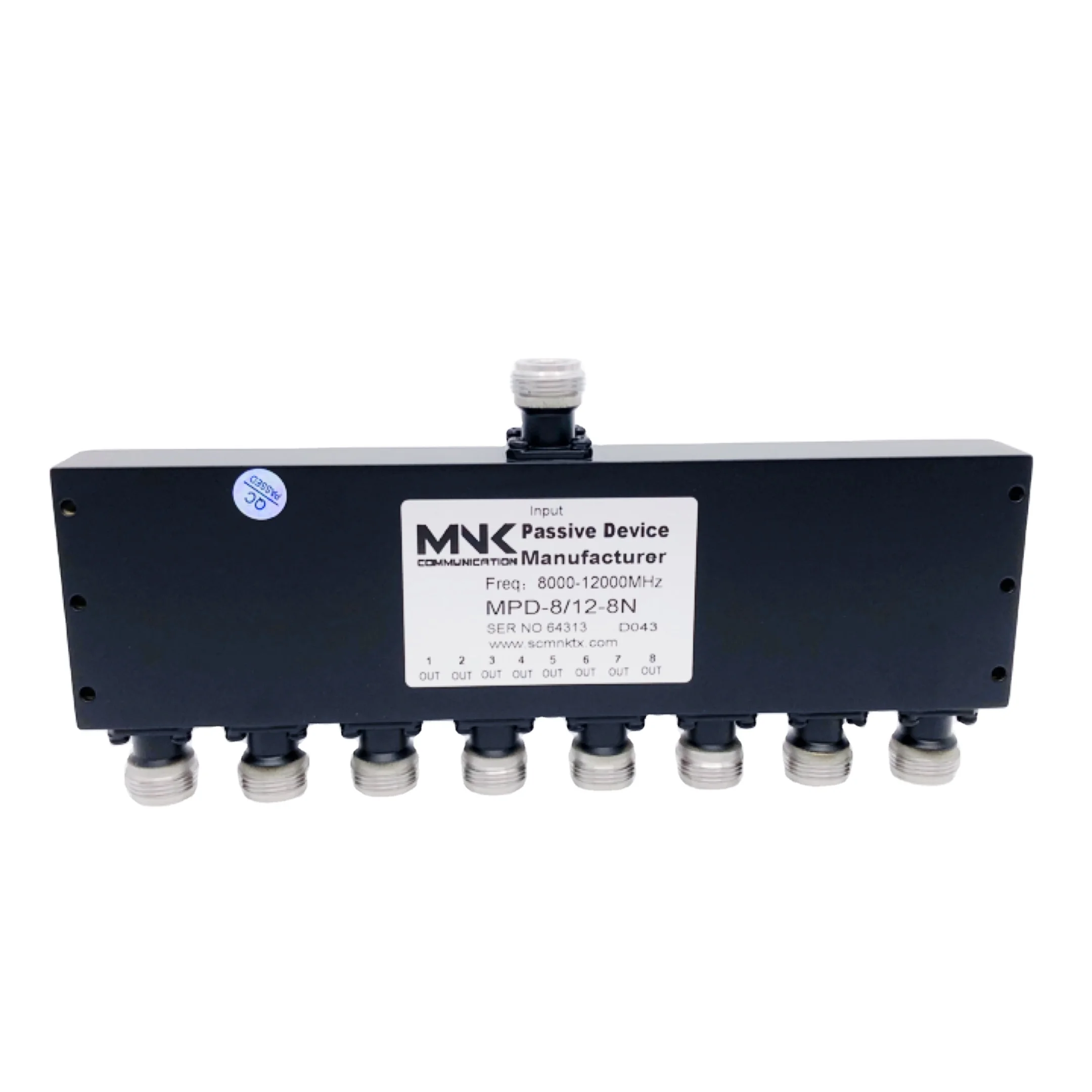 industrial 8000-12000 MHz 8 Way rf power divider N-F 8-12GHz  Wilkinson Splitter combiner microstrip Passive suppliers