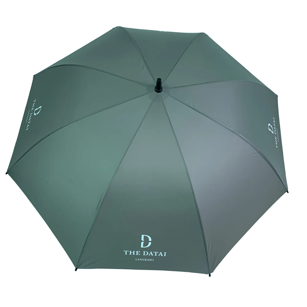 30inch  8k golf umbrella with logo prints rubber handle for men wholesale auto open and manual closed