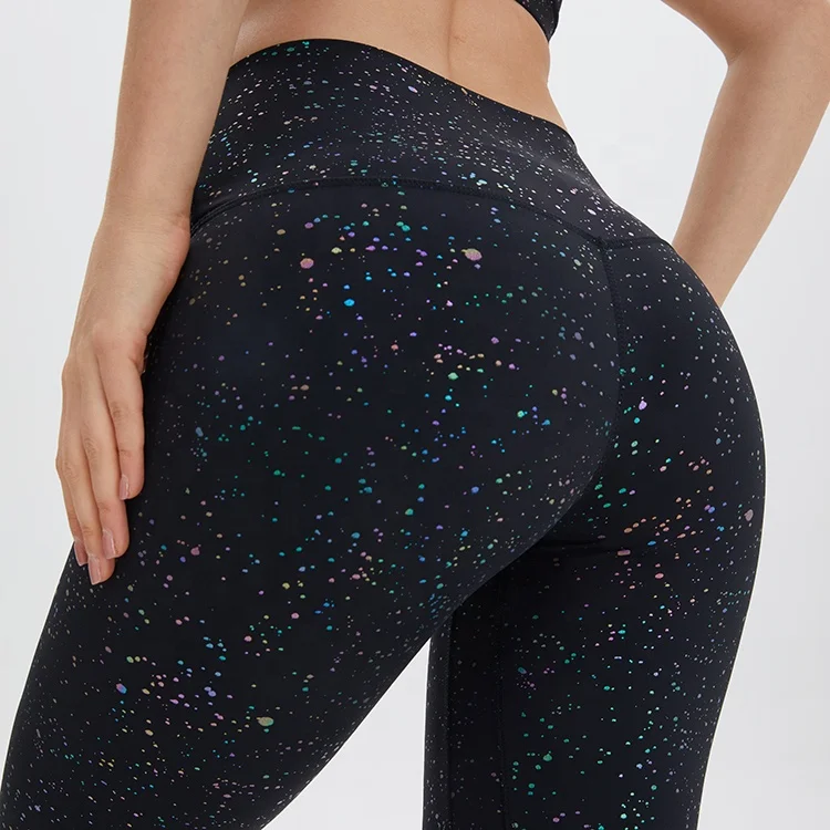 
Cheap shiny black leggings wholesale young girls leggings women sport yoga leggings pant 