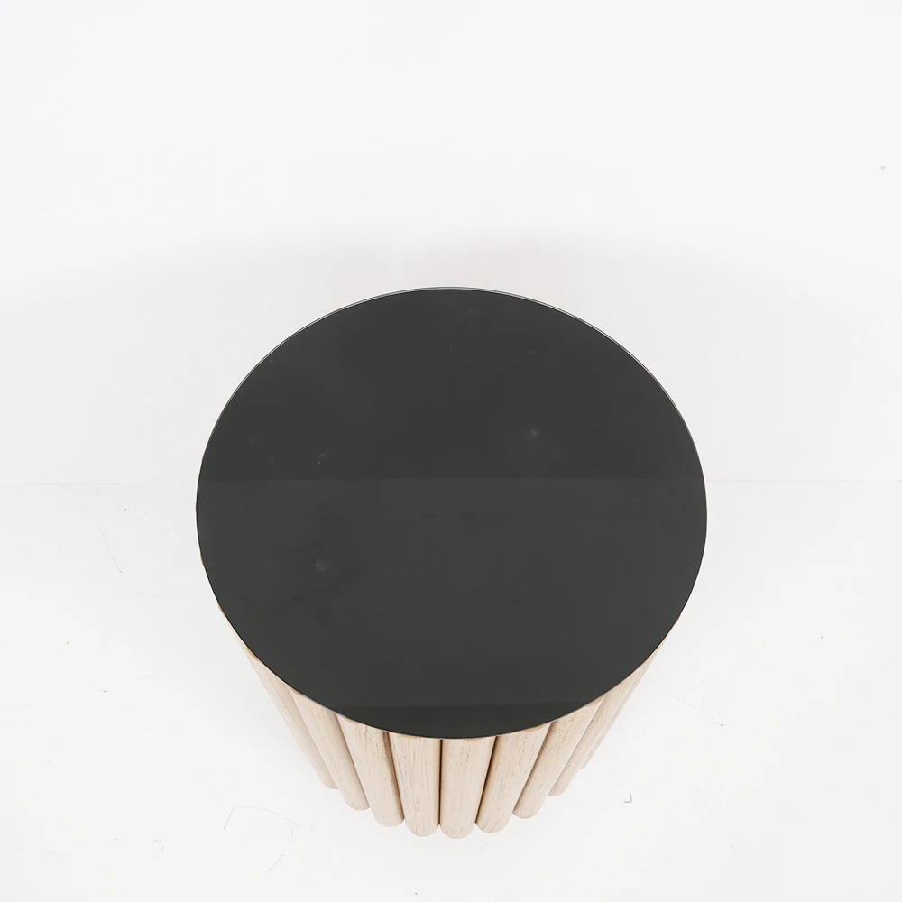 Modern Nordic Style Drum Shaped Coffee Table Living Room Coffee Table