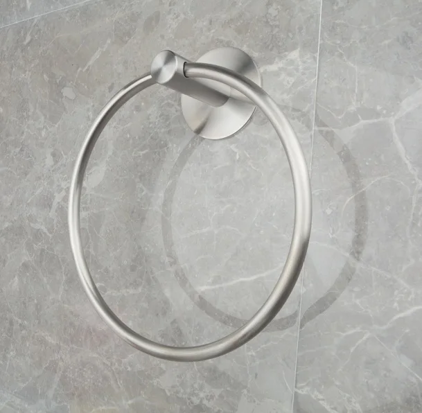 Modern Design Style Stainless Steel Wall Mount Towel Ring For Home Hotel Bathroom