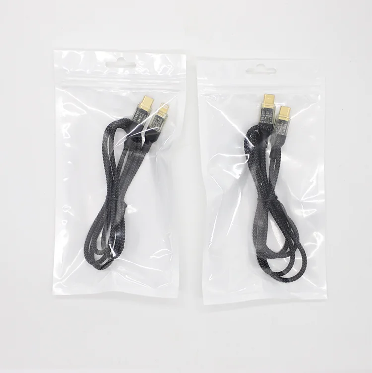 OEM/ODM 1m/2M Transparent tpye-C interface Strong woven Heavy Duty Nylon 27W Fast Data Charging cable for iPhone 13 14 pro max