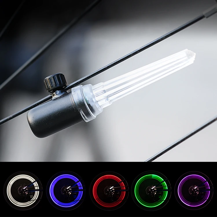 Light Sensor and Movement Sensor Bicycle Spoke Light With Optics Lens