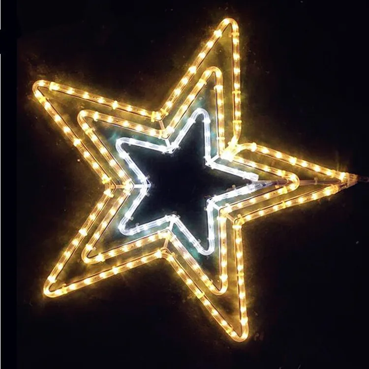 2D Outdoor hanging christmas decoration led light star