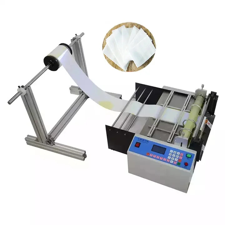 Automatic Roll To Sheet PVC PET Film Nonwoven Cloth Paper Fabric Label Cutting Cutter Plastic Roll Machine cutting machine