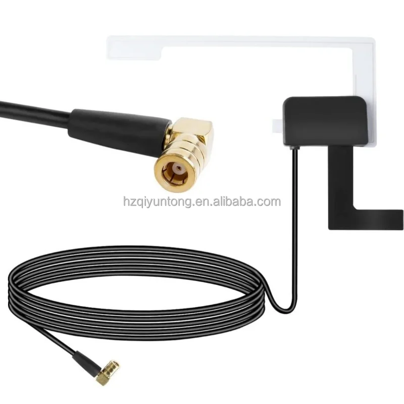 Universal DAB Digital Car FM Radio Aerial Antenna SMB Plug Glass Mount VHF UHF 18Dbi AM FM Patch Automobile Antenna