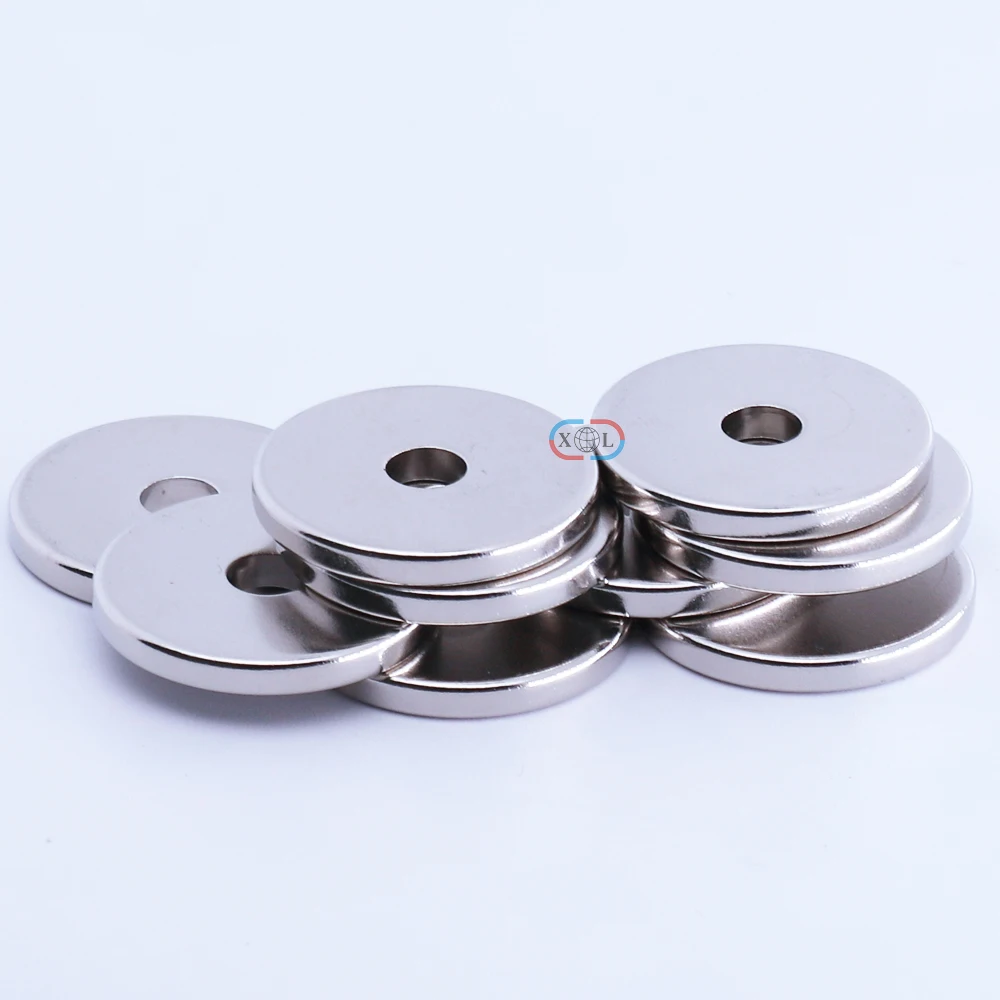 Xlmagnet hot sale crescent shape Internal Screw Thread n42 neodymium ring Magnet for magnet ma