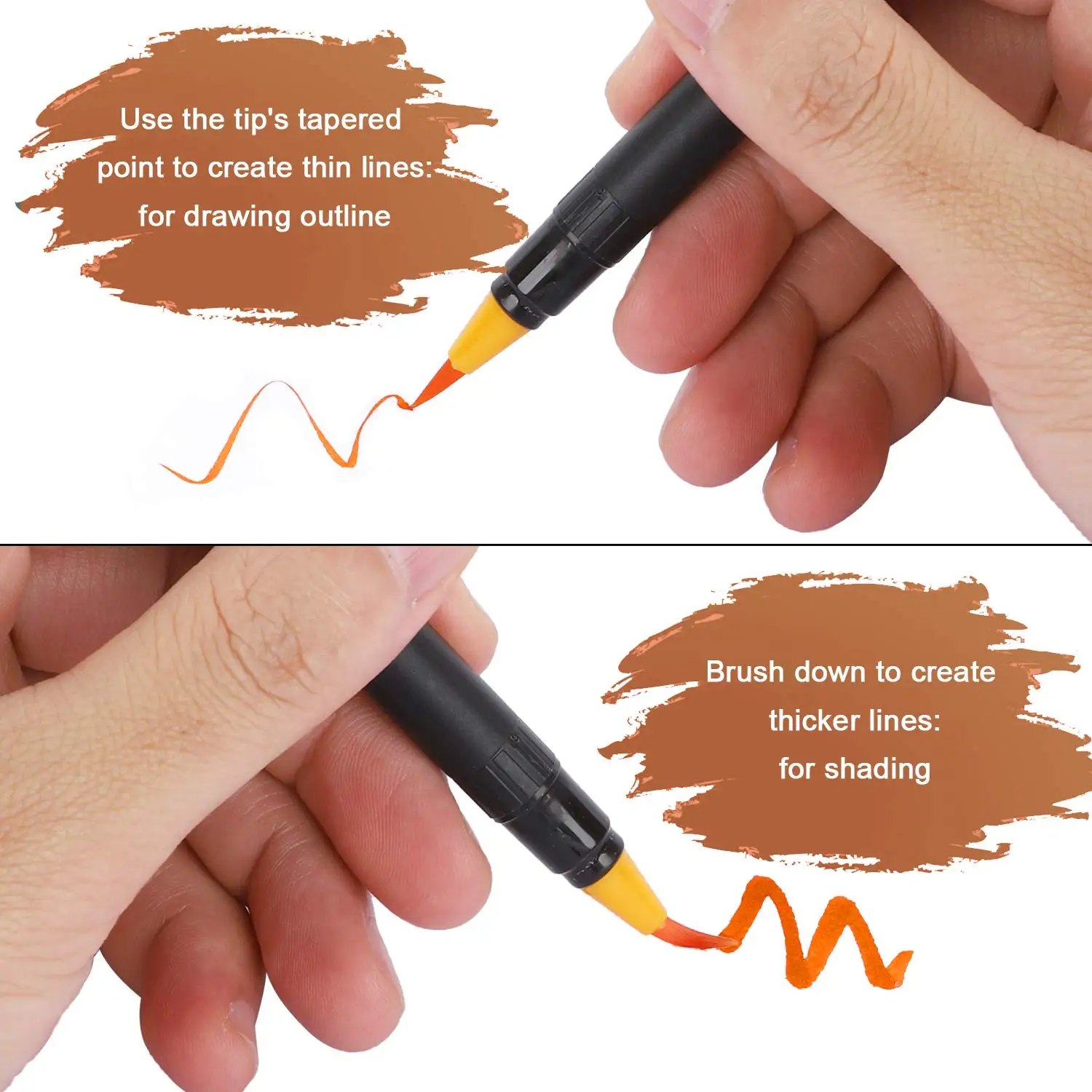 Food Coloring Markers Double Sided Food Coloring Pens with Fine & Thick Tip Edible Gourmet Writer Food Grade Decorator Pens