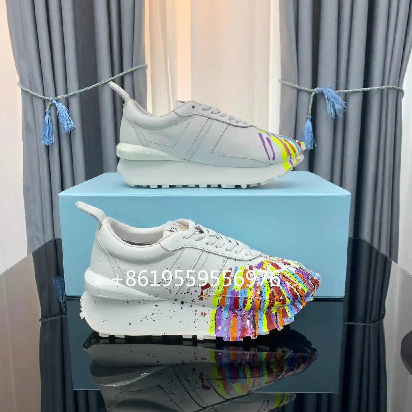 Top quality unisex thick sole running shoes, fashion brand designer luxury 100% genuine leather casual retro unisex sneakers