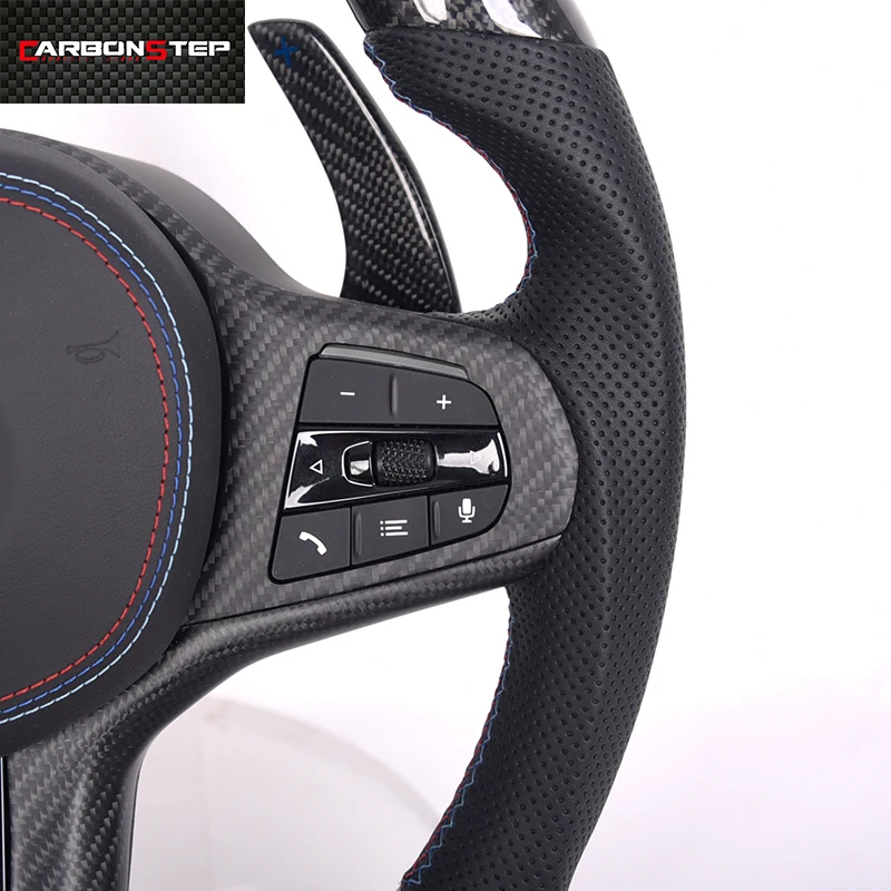 LED Carbon Fiber Steering Wheel For BMW G20 G28 G30 G38 G32 G11 G12 G01 G02 G05 G06 G07 G08 G14 G15 X3M X4M X5M X6M M3 M4 M5 M8