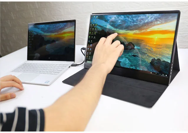 
15.6 Lcd Touch Screen Monitor Utral-thin Ips Portable gaming 4k hdr Monitor For Laptop 