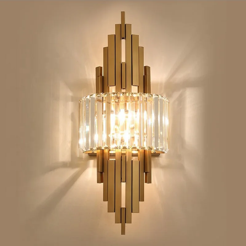 Decorative Luxury Living Room wall lamps luxury led Indoor Modern Bedroom Bedside Lamp Crystal Lighting