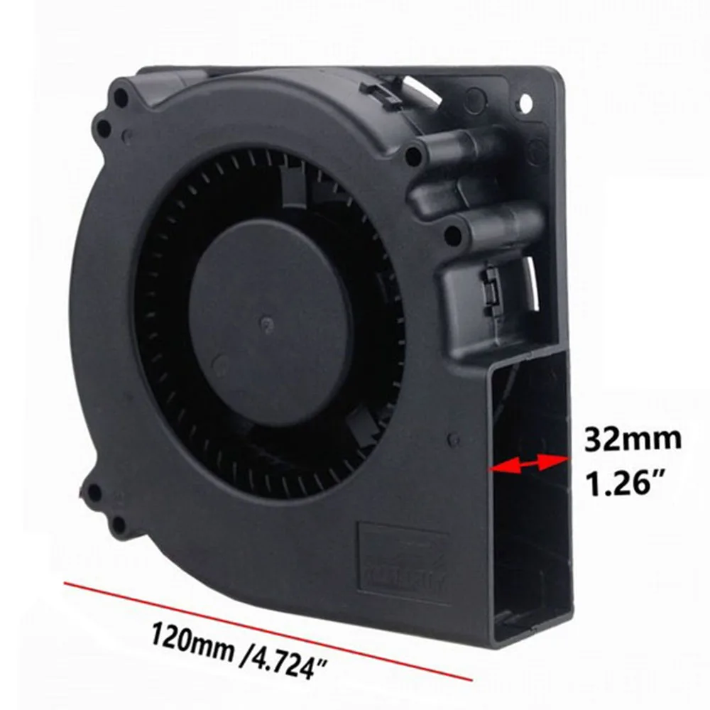 DC 5V 12V 24V 48V 120x120x32mm 12032 Brushless High Speed Blower Fan 120mm 5 inch