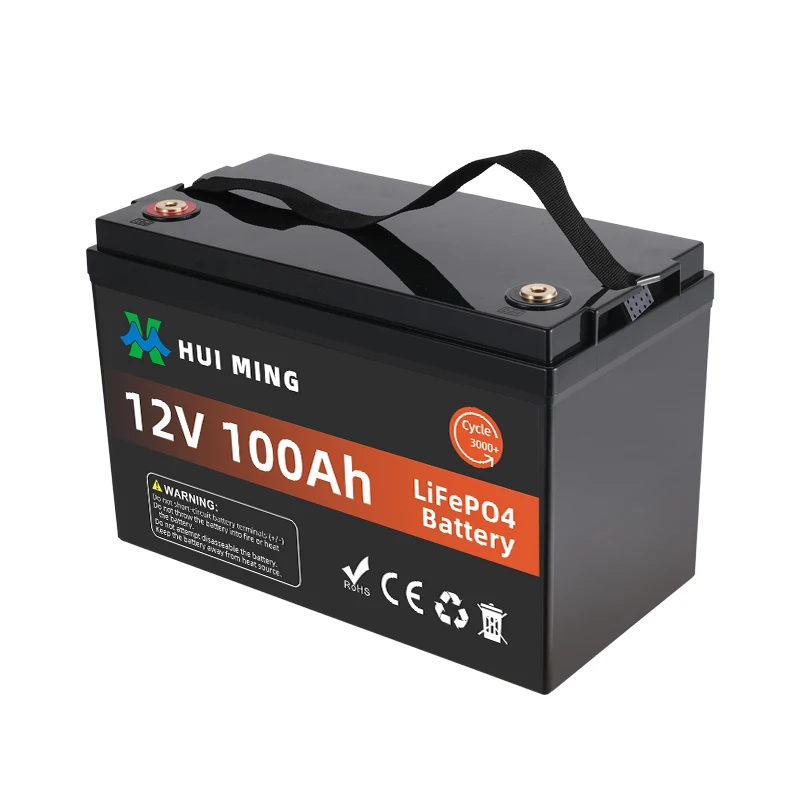 10 Year Lifetime Deep Cycle Lithium Iron Phosphate Battery 12.8V 12V 200ah Solar 100Ah LiFePO4 For RV Solar Marine Off-Grid
