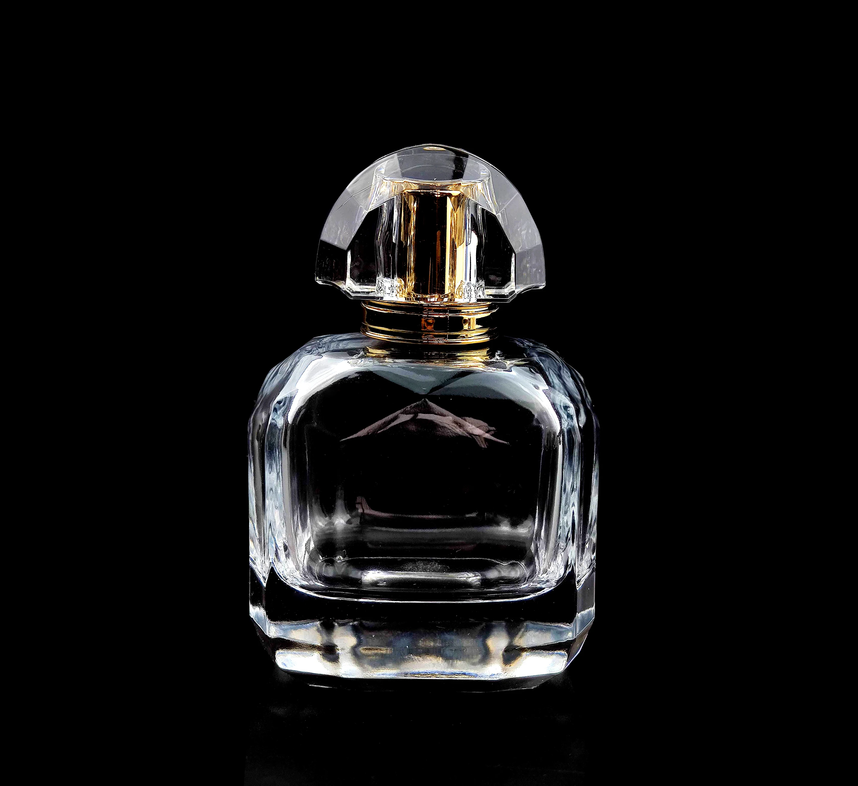 In stock high end decorative transparent 15mm surlyn diamond parfum cap crystal clear surlyn perfume top