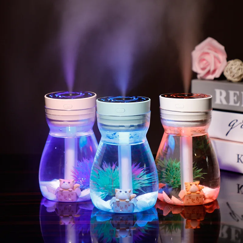 Colorful Light Aroma Usb Home Desktop Silent Water Replenishment Car Large Spray Micro Landscape Atomizer Humidifier