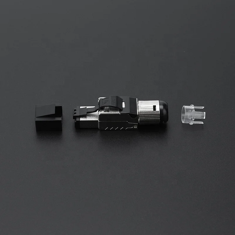 RJ45 8P8C Shielded Connector Network Plug Cat6a Termination Plug