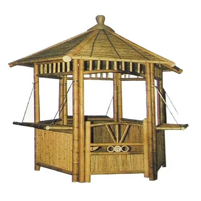 Big Outdoor Bamboo Gazebo Bamboo Pergola, Bamboo Gazebo House Outdoor