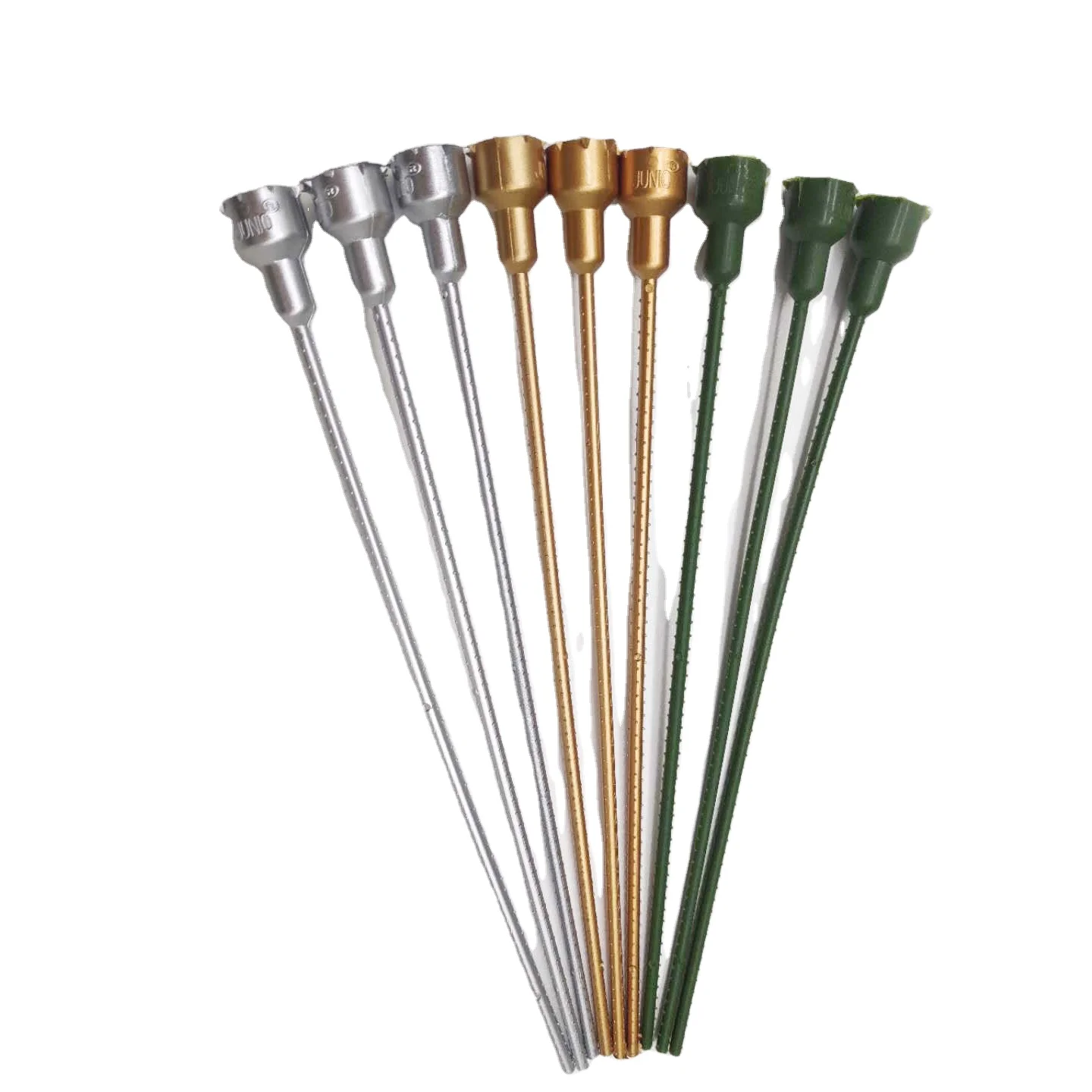 Wholesale Factory Price Plastic Stem of Preserved Rose Flower Artificial Gold Rose Stem