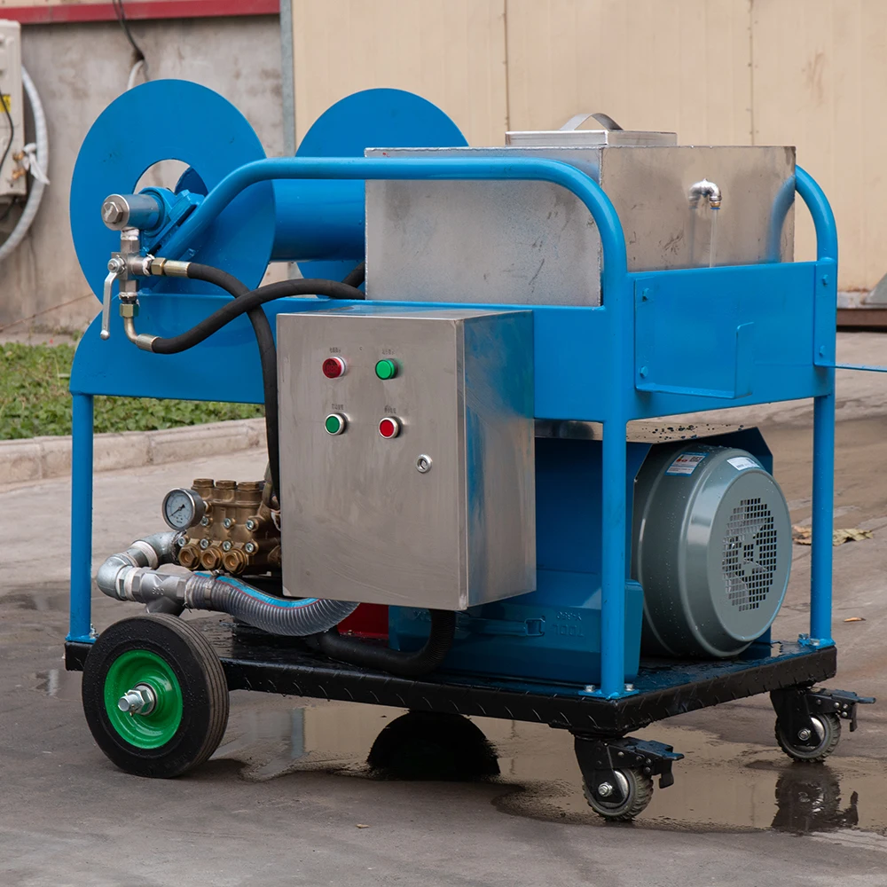 2024 New High Pressure Water Jet Drain Cleaner Sewer Jetter Drain Cleaning Machine For 50-400mm Pipe Cleaning