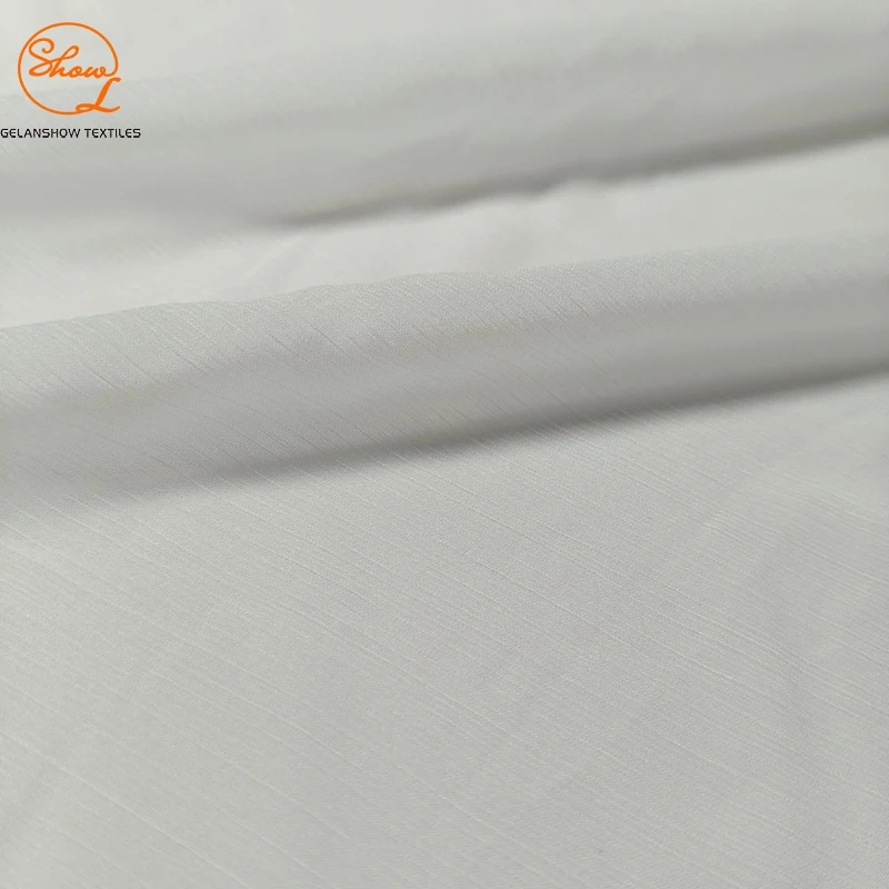 Lightweight 41gsm 15D composite  shunyu crepe white chiffon fabric dress scarves fabric