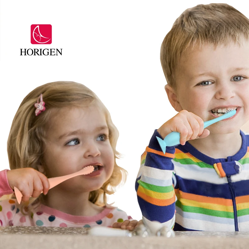wholesale OEM Soft Kids toothbrush cute High quality Baby nylon toothbrush for Home use