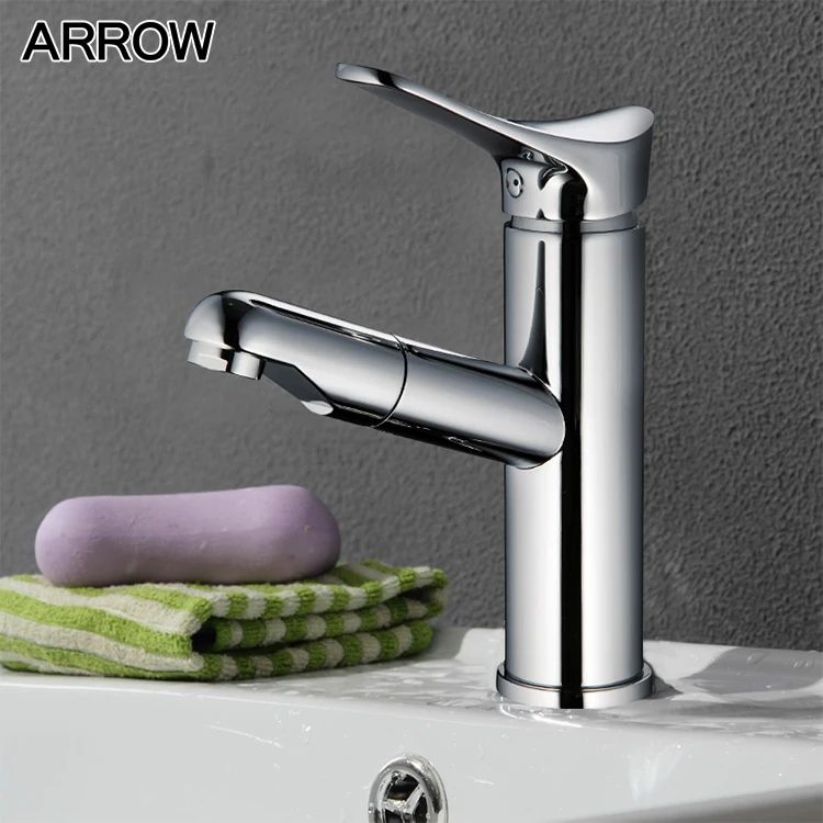 High Quality Brass Bathroom Mixer Deck Mounted Hot Cold Water Tap Single Handle Basin Faucet