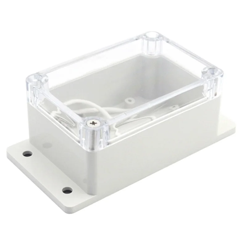 JHASB103 100*68*50mm Screw type junction box transparent top cover mounting waterproof box