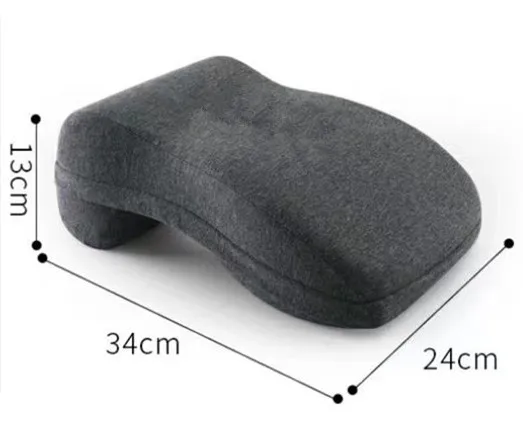 Knitted Desk Embroidery Memory Foam Nap Pillow Slow Rebound Face down Design for Sleeping Nursing Airplane Hotel Camping