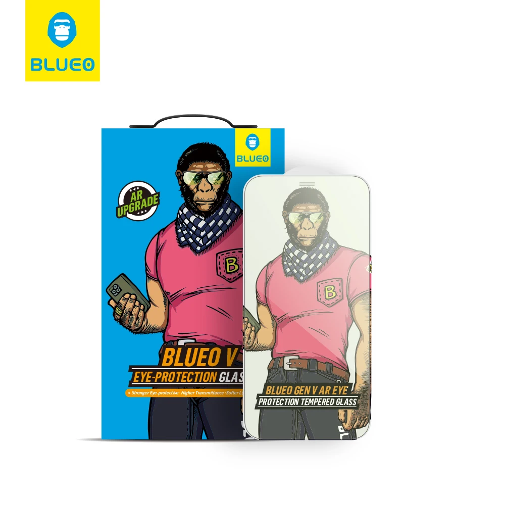 Blueo Anti-Blue Light 9D Tempered Glass For iPhone Xs Max Phone Screen Protector For iPhone X Glass Film For iPhone XR