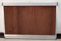 Poultry Farm Pad Cooling Wall Greenhouse Cooling Pad With PVC Plastic aluminium alloy Outer Frame