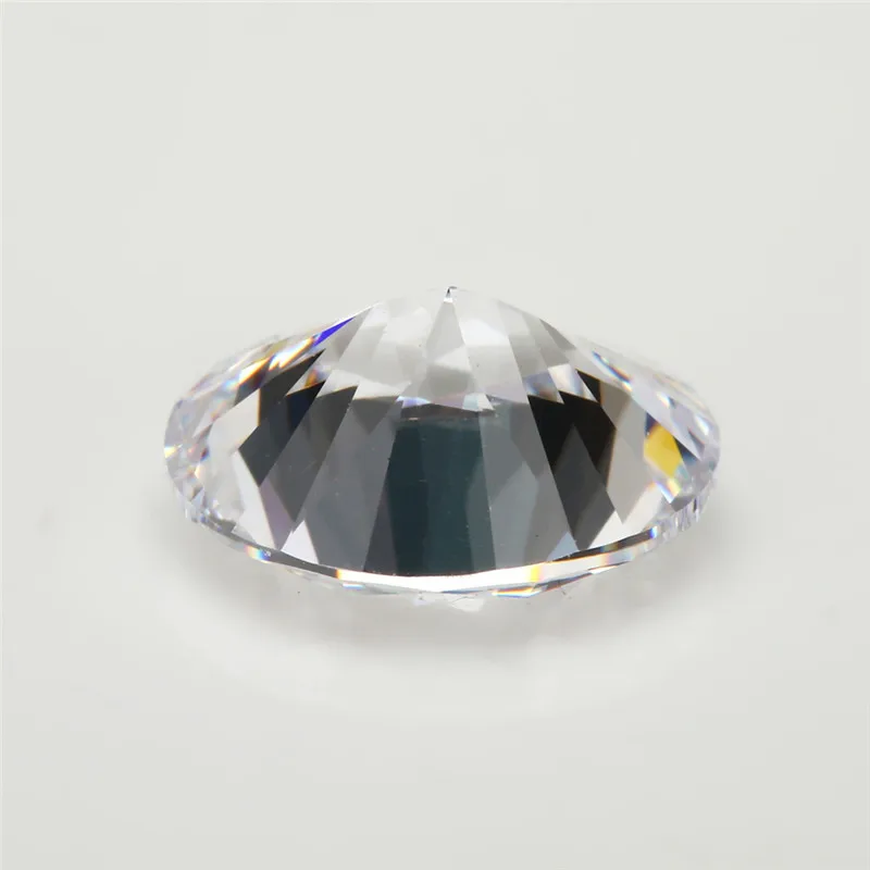 Custom White Cubic Zirconia 3AAA Grade Oval Cut Synthetic Crystal Gemstone for Jewelry with All size Height
