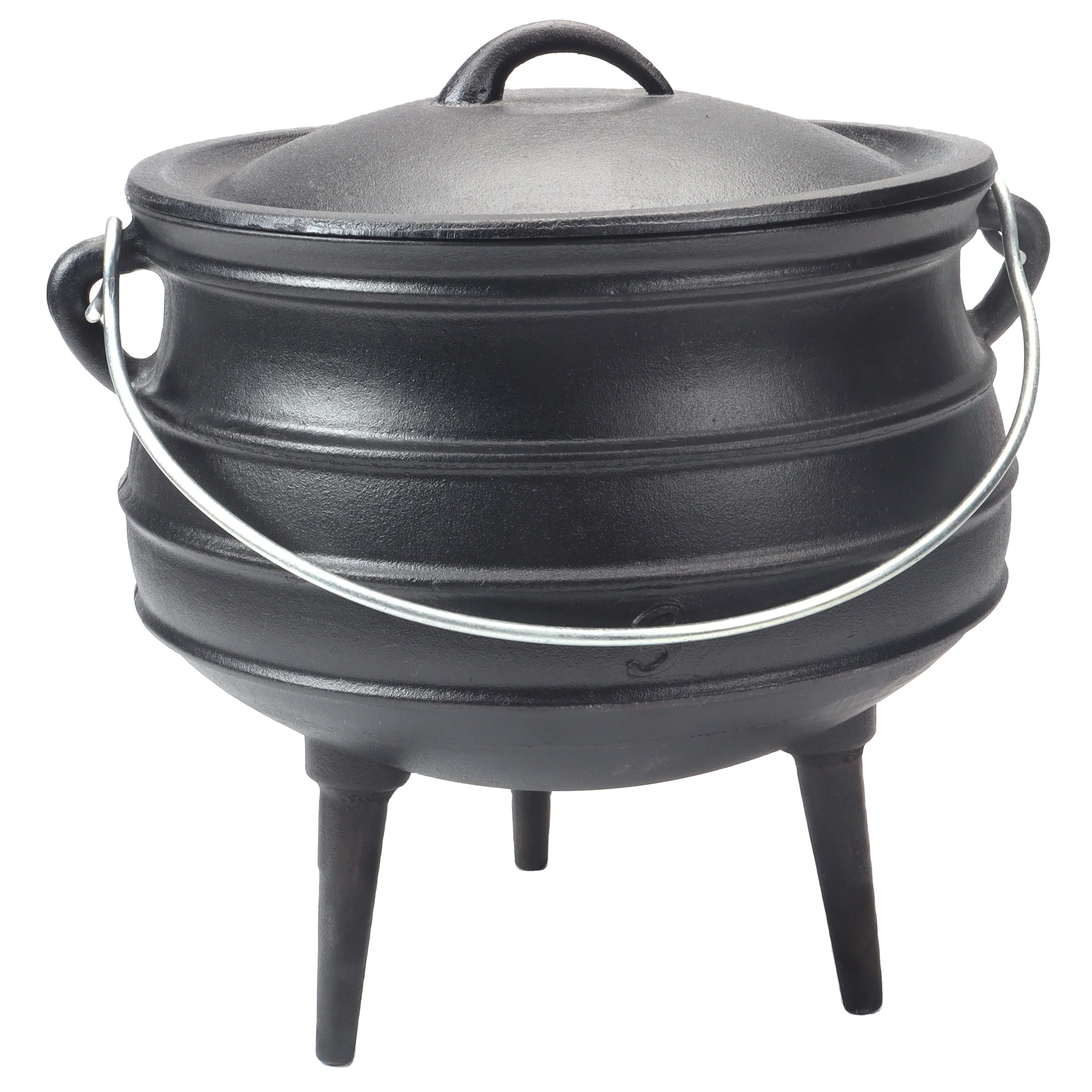 Африканский чугун Potjie кастрюля с крышкой и 3 ножками для приготовления пищи в походе костра углях камин Кука