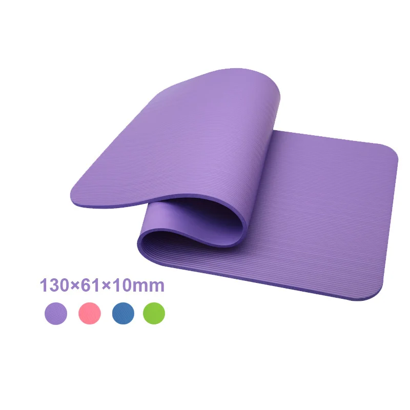 Высокое качество Многоцветный толстый удлиненный Nbr материал коврик для йоги для новичков