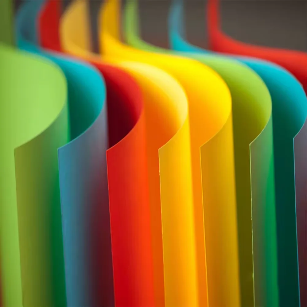 hot sales 100sheet per pack red yellow orange red color 160gsm A4 color copy paper bristol cardstock craft origami paper